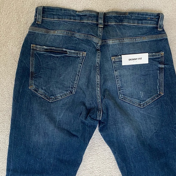 Zara denim ripped blue jeans - Picture 7 of 7
